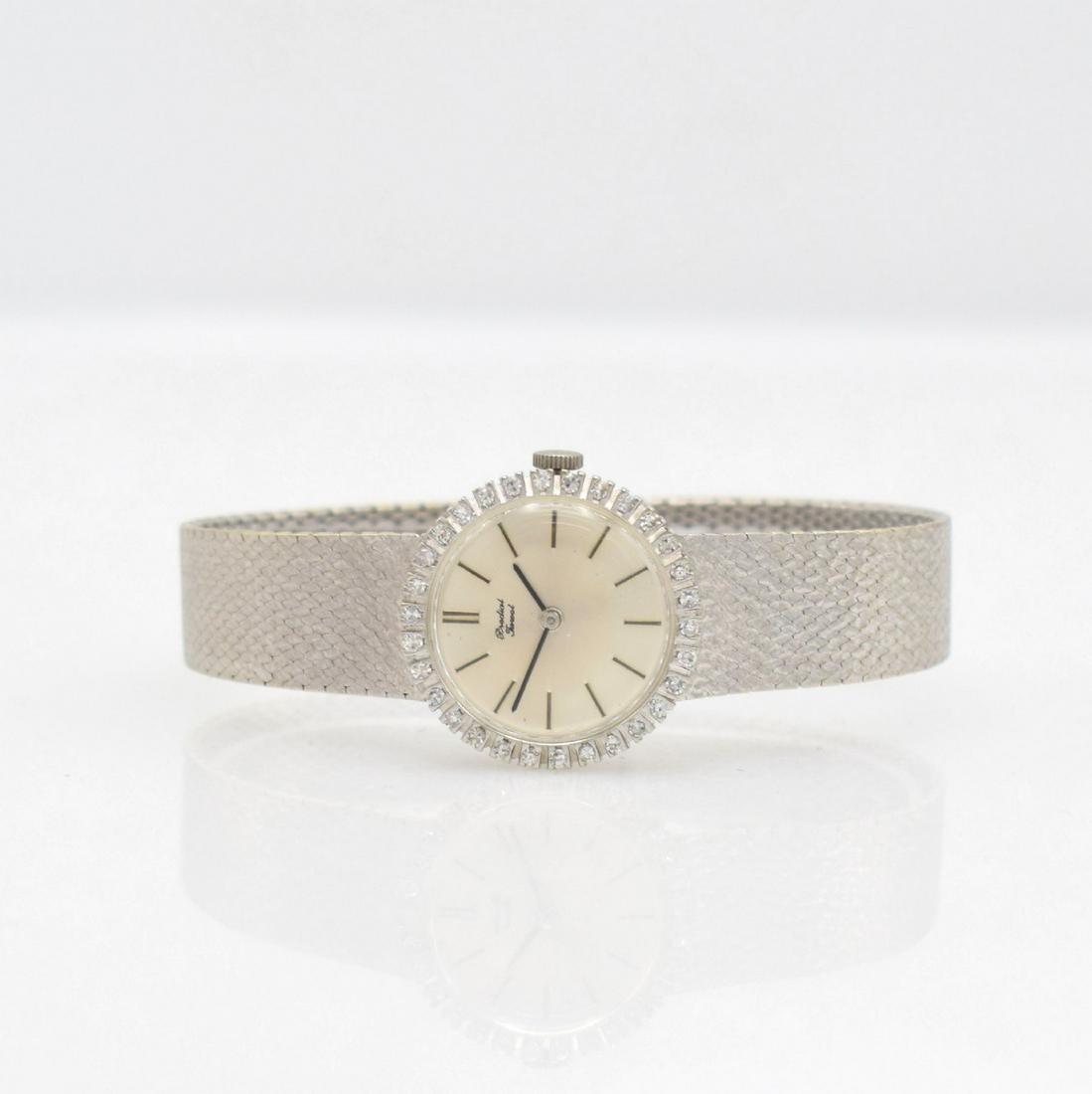 Prodial 18k white gold diamonds set ladies wristwatch (1 of 6)