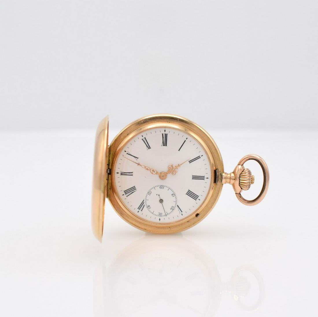 IWC 14k pink gold hunting cased pocket watch (1 of 9)