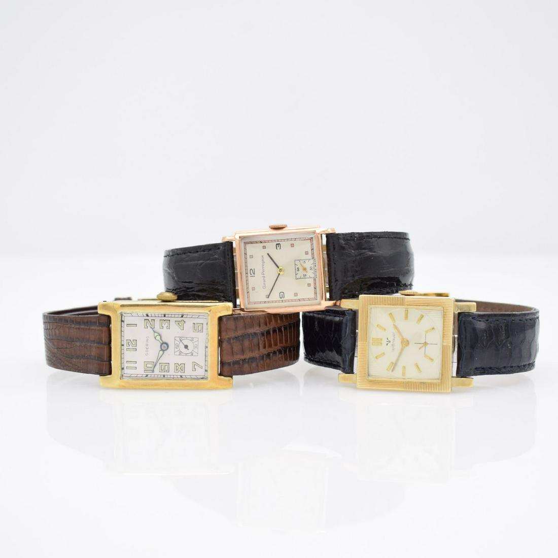 Set of 3 14k pin/yellow gold wristwatches (1 of 13)