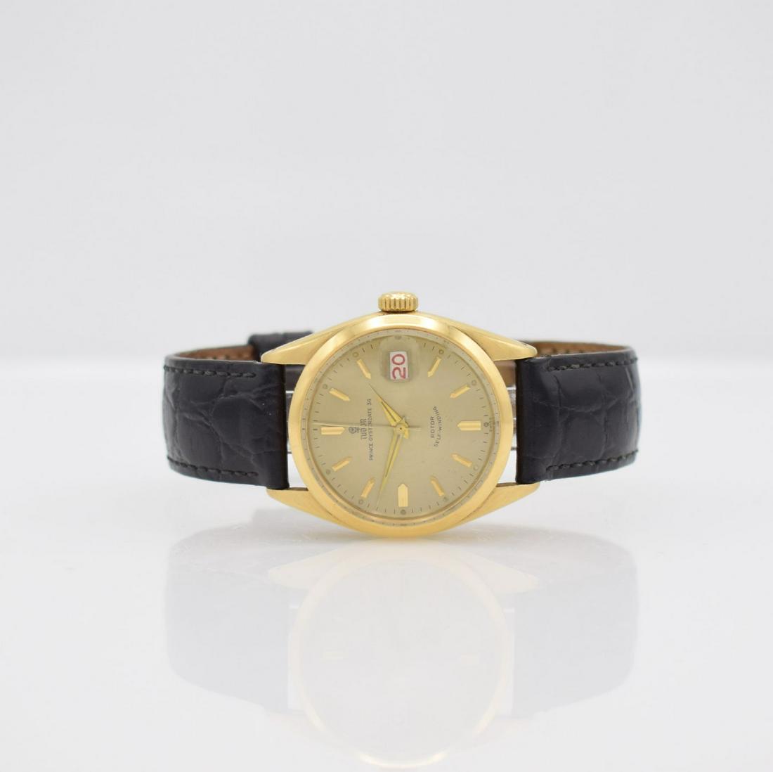 TUDOR Prince Oysterdate 34 rare wristwatch in 18k gold (1 of 9)
