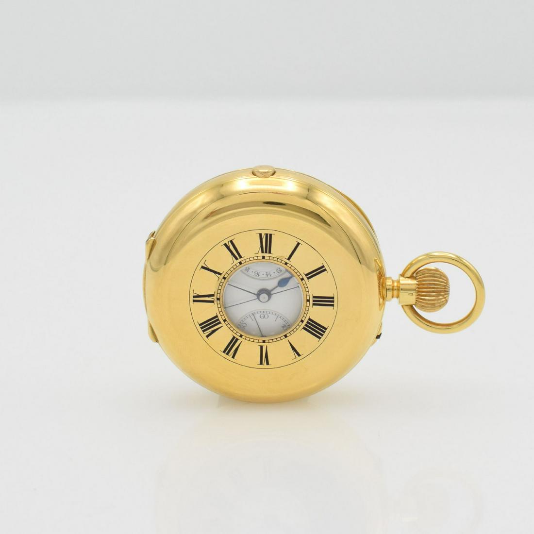 J. W. BENSON 18k gold half hunting cased pocket watch (1 of 7)