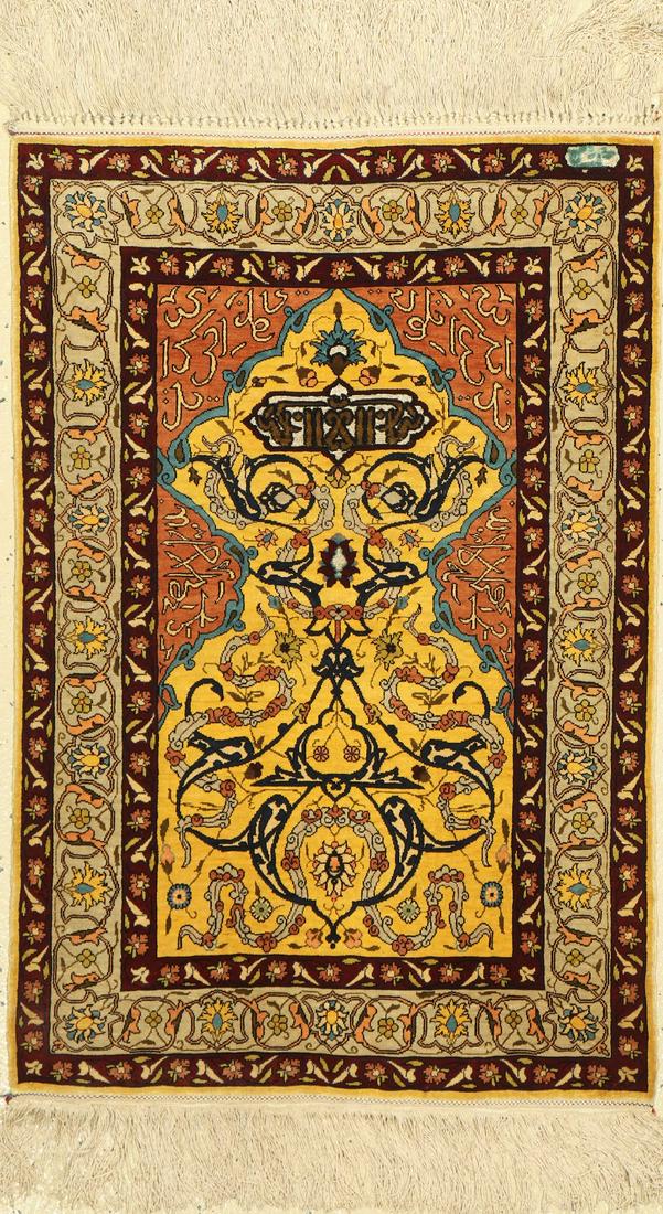 Hereke silk signed, Turkey, approx. 50 years,pure (1 of 1)