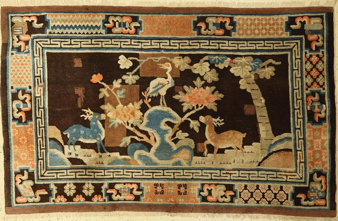 Pao Tao antique, China, around 1910, wool on cotton (1 of 1)