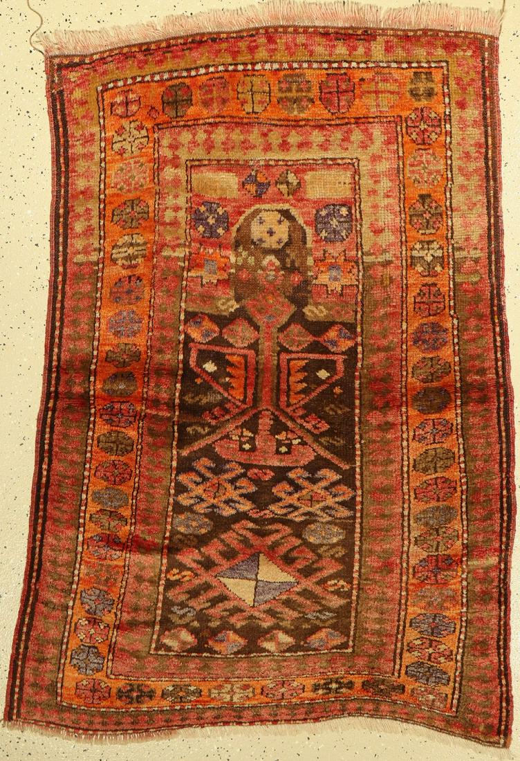 Turkish village carpet, around 1920, wool on wool (1 of 1)