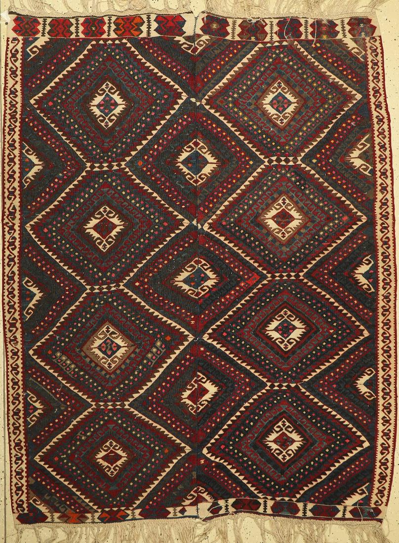 Malatya Kilim (two panels), Turkey, around 1950, wool (1 of 1)
