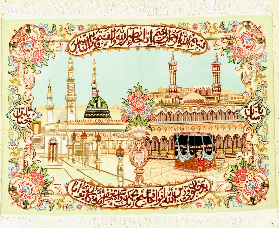 Tabriz fine, Persia, approx. 40 years, wool with silk (1 of 1)