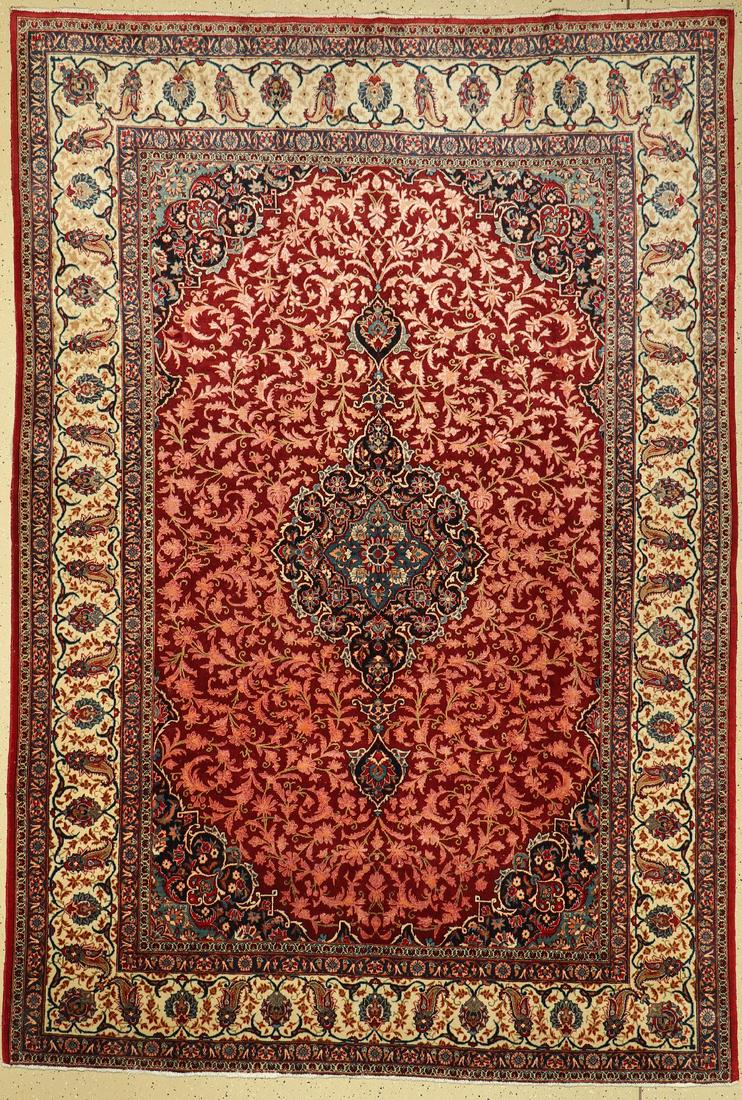 Kashan fine, Persia, around 1940, wool with 50% silk (1 of 1)