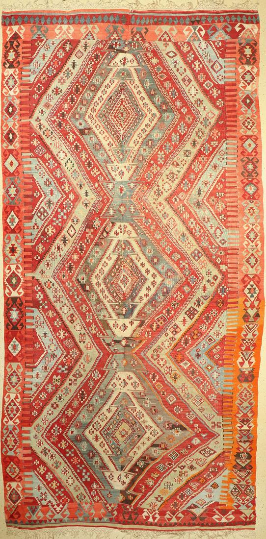 Anatol kilim antique, Turkey, around 1900, wool on (1 of 1)