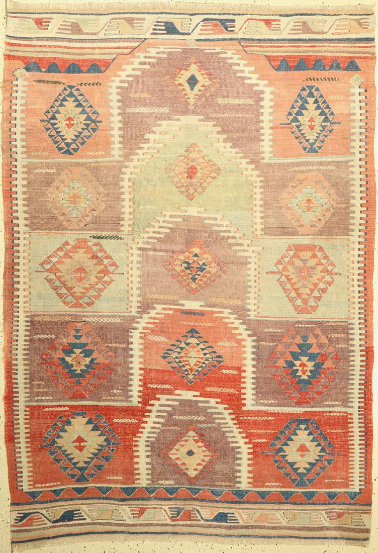 Konya kilim old, Turkey, around 1930/1940, wool on (1 of 1)