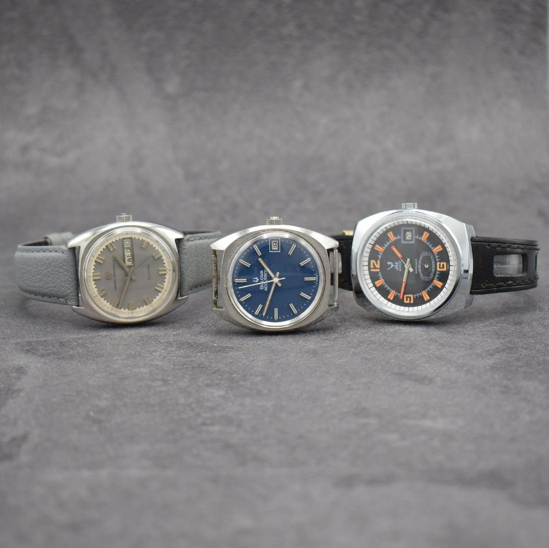 3 gents wristwatches BULOVA, GIRARD PERREGAUX & JAZ (1 of 15)
