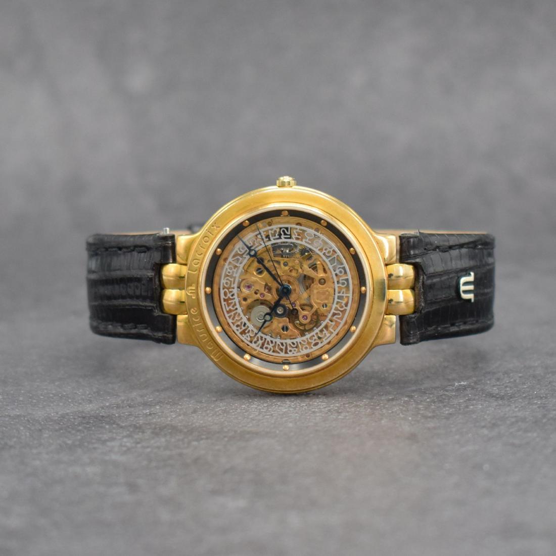 MAURICE LACROIX skeletonized gents wristwatch (1 of 8)