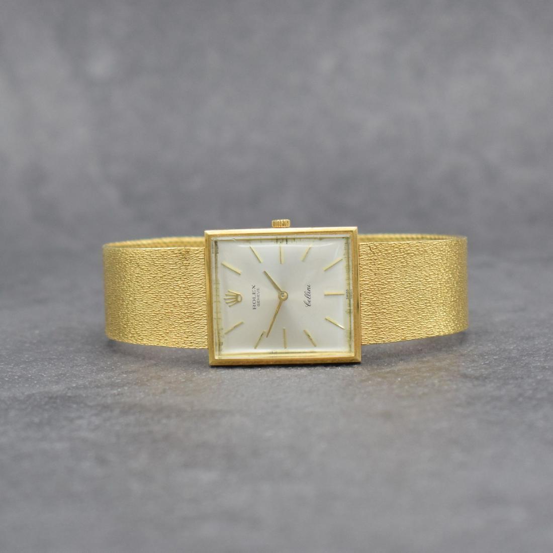 ROLEX 18k yellow gold Cellini ladies wristwatch (1 of 10)