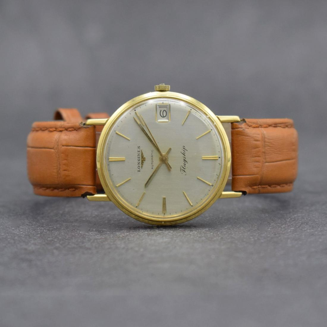 LONGINES Flagship 18k yellow gold gents wristwatch (1 of 9)