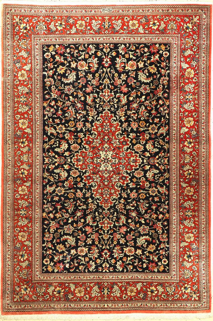 Qum silk fine signed, (Mosawi), Persia, approx. 50 (1 of 1)