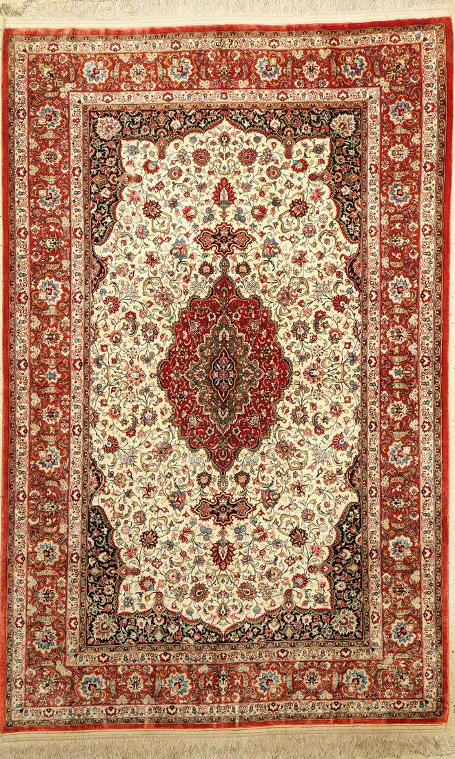Qum silk fine signed, (Erami), Persia, around 1940, (1 of 1)