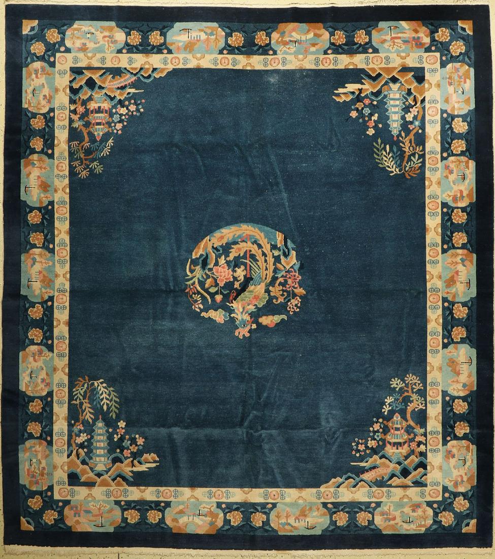 Peking antique, China, around 1920, wool on cotton (1 of 1)