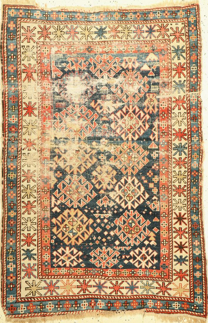 Kazak antique, Caucasus, late 19th century, wool on (1 of 1)