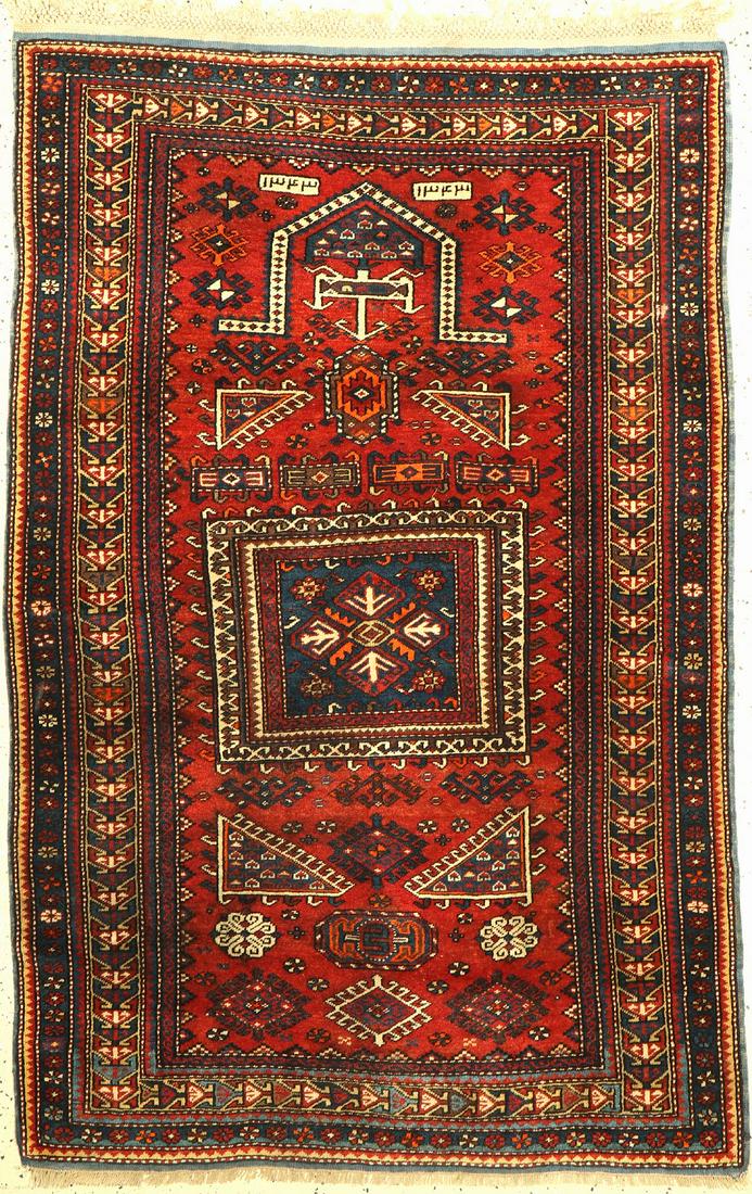 Fachralo Kazak antique, Caucasus, dated 1923, wool on (1 of 1)