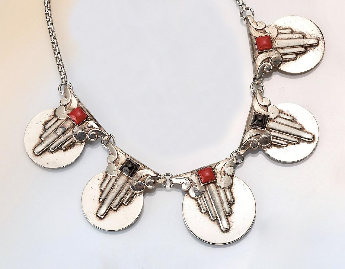 Art-Deco necklace with bakelite, France approx1930/32 (1 of 1)