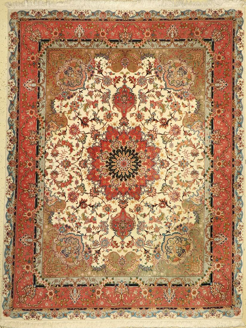Tabriz fine (60Raj), Persia, approx. 40 years,wool with (1 of 1)