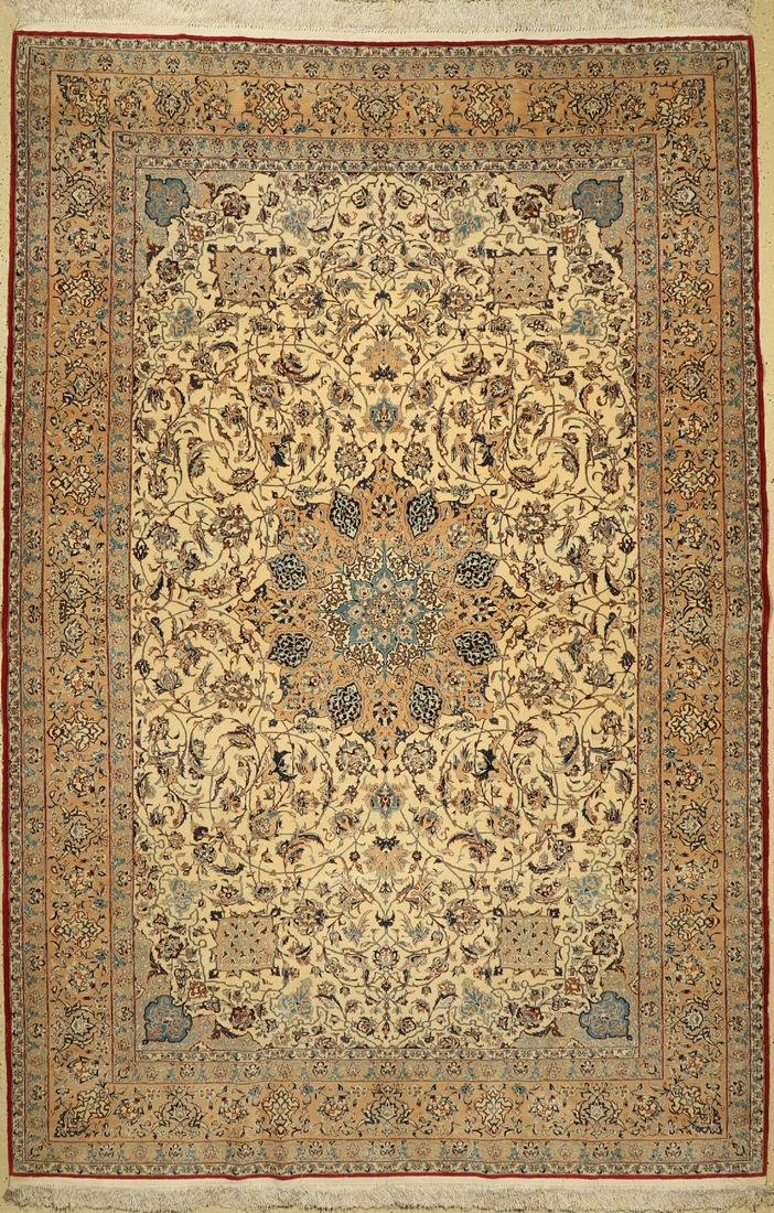 Nain Tudeschk fine, Persia, around 1950, wool with silk (1 of 1)