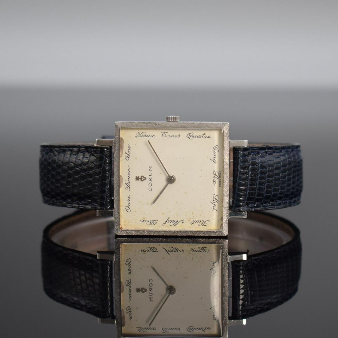 CORUM rare wristwatch in steel, Switzerland around 1965 (1 of 7)