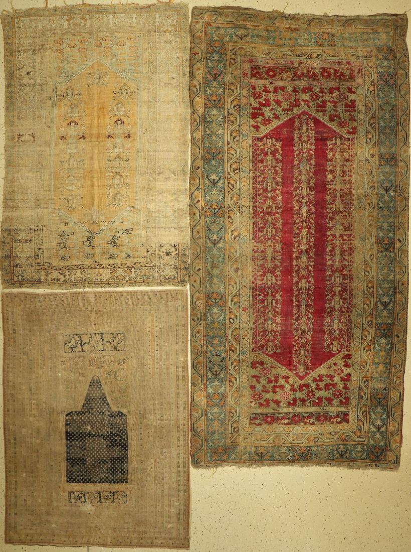 3 Antique Turkish carpets, 19th century, wool on wool (1 of 1)