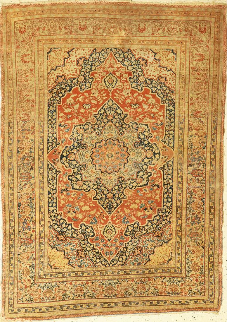 Tabriz Hadjijalili antique, Persia, around 1900, wool (1 of 1)