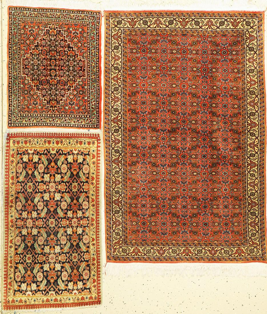 Mixed lot of 2 fine Bidjar and one fine Tabriz (1 of 1)
