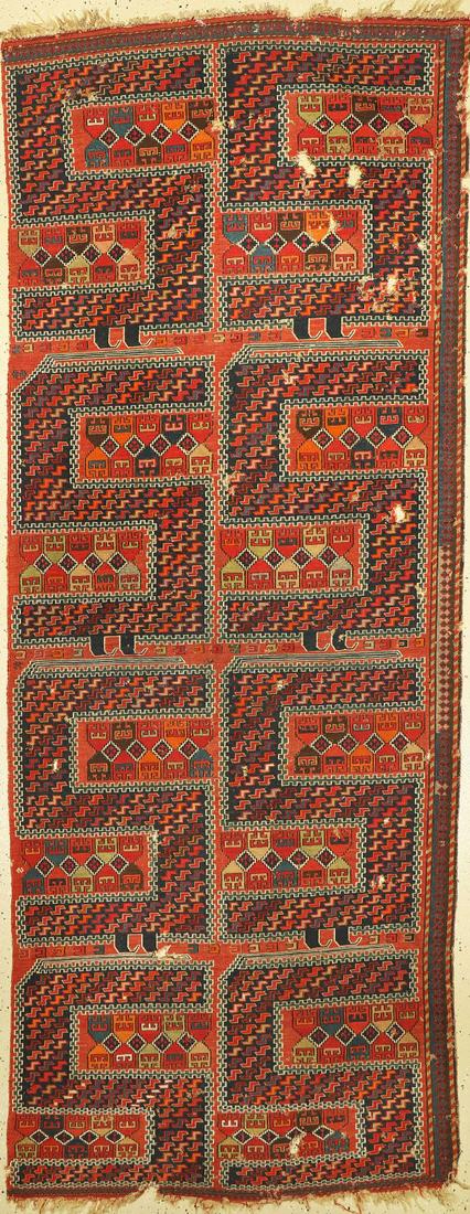 Antique Zili Kilim, Caucasus, around 1900, wool on (1 of 1)