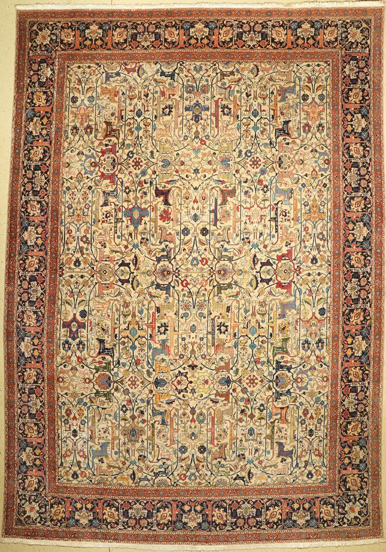 Tabriz fine (50 Raj), Persia, around 1950, wool knotted (1 of 1)