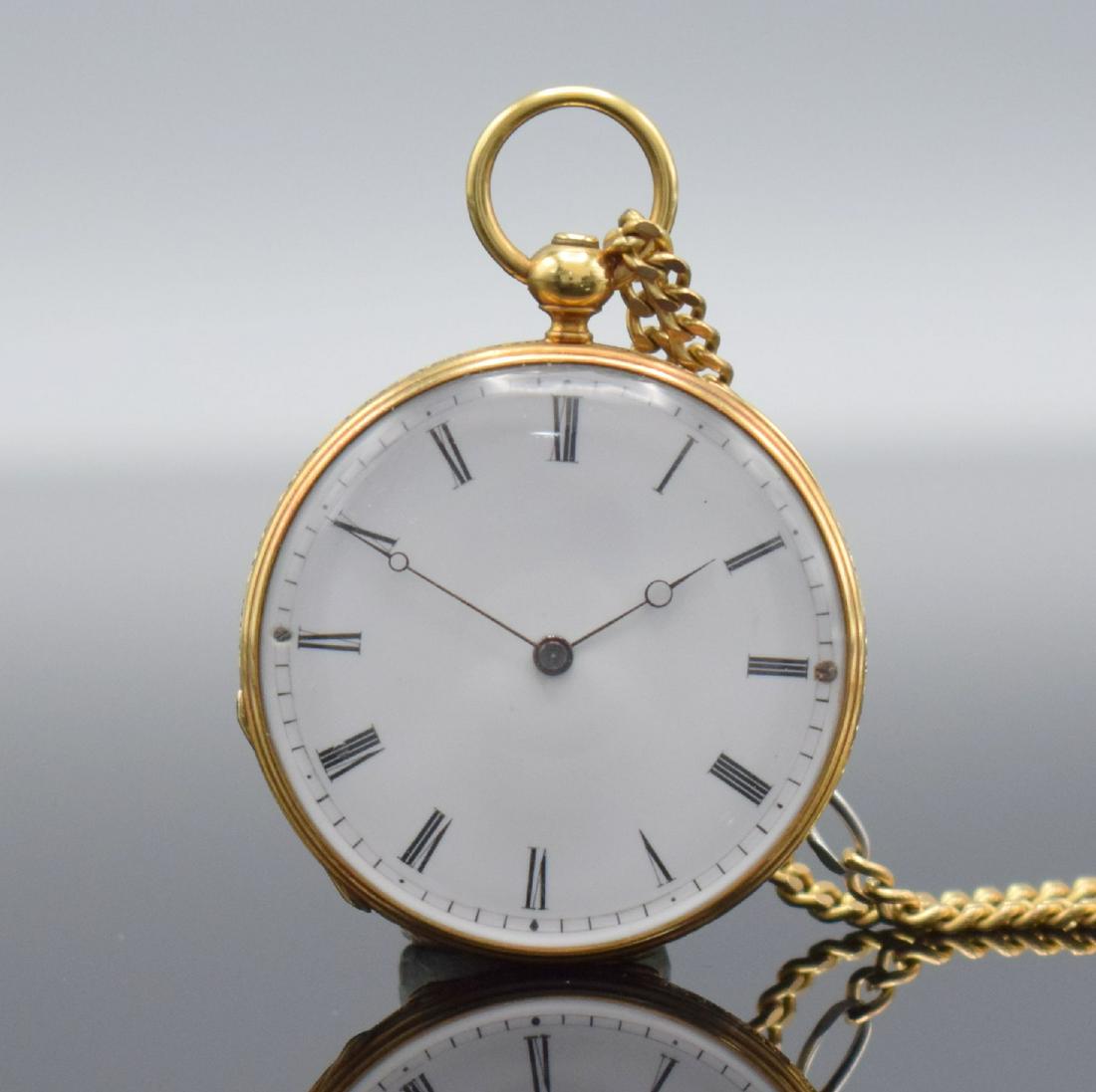 PATEK & Cie 18k yellow gold open face pocket watch (1 of 11)