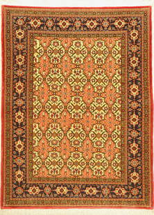 Qum, Persia, approx. 50 years, wool on cotton,approx. 144: Qum, Persia, approx. 50 years, wool on cotton,approx. 144 x 109 cm, condition: 2.Rugs & Carpets