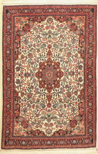 Bijar fine, Persia, approx. 50 years, wool on cotton: Bijar fine, Persia, approx. 50 years, wool on cotton, approx. 198 x 133 cm, condition: 2.Rugs & Carpets