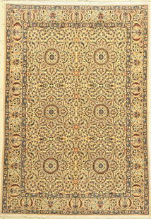 Nain fine(6 La), Persia, approx. 50 years, wool on: Nain fine(6 La), Persia, approx. 50 years, wool on cotton with silk, approx. 164 x 114 cm, condition: 2.Rugs & Carpets