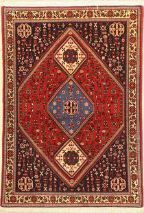 Abadeh, Persia, approx. 50 years, wool on cotton: Abadeh, Persia, approx. 50 years, wool on cotton, approx. 145 x 102 cm, condition: 2.Rugs & Carpets