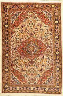 Saruk fine, Persia, approx. 50 years, wool on cotton: Saruk fine, Persia, approx. 50 years, wool on cotton, approx. 153 x 105 cm, condition: 2.Rugs & Carpets