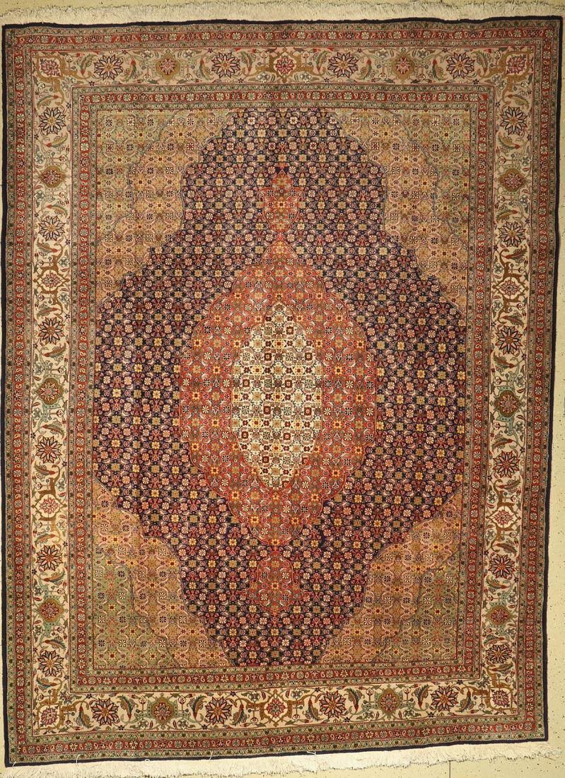 Tabriz fine, Persia, around 1960, wool on cotton: Tabriz fine, Persia, around 1960, wool on cotton, approx. 330 x 248 cm, condition: 2.Rugs & Carpets