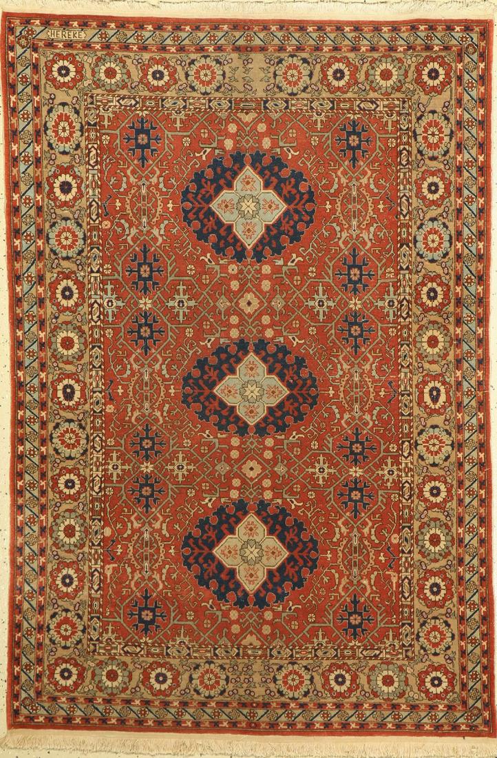 Hereke old, signed, Turkey, around 1960, wool on cotton (1 of 1)