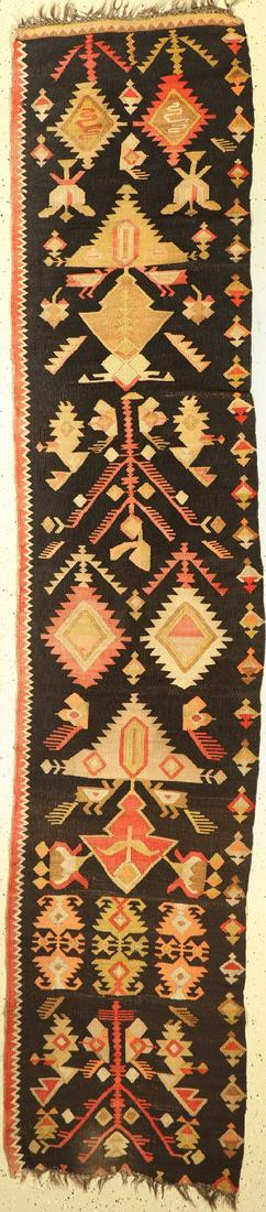 Antique Karabagh Kilim, Caucasus, around 1900,wool on (1 of 1)