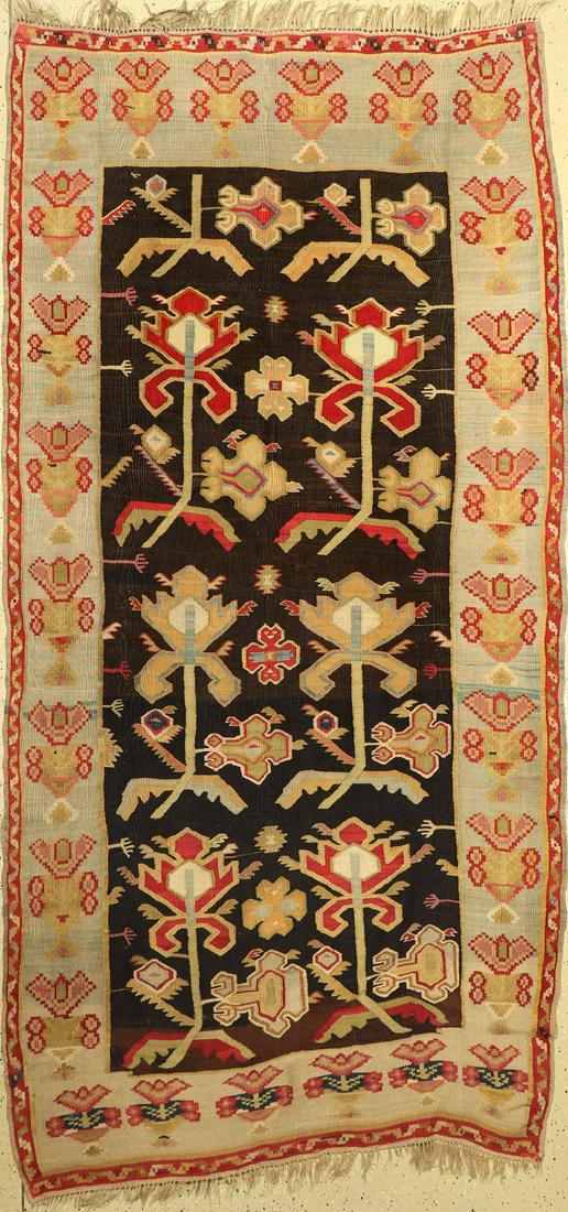 Antique Bessarabian kilim, Balkans, around 1900, wool (1 of 1)