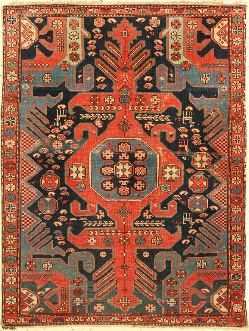 Antique Kuba Shirvan, Caucasus, 19th century, wool on (1 of 1)