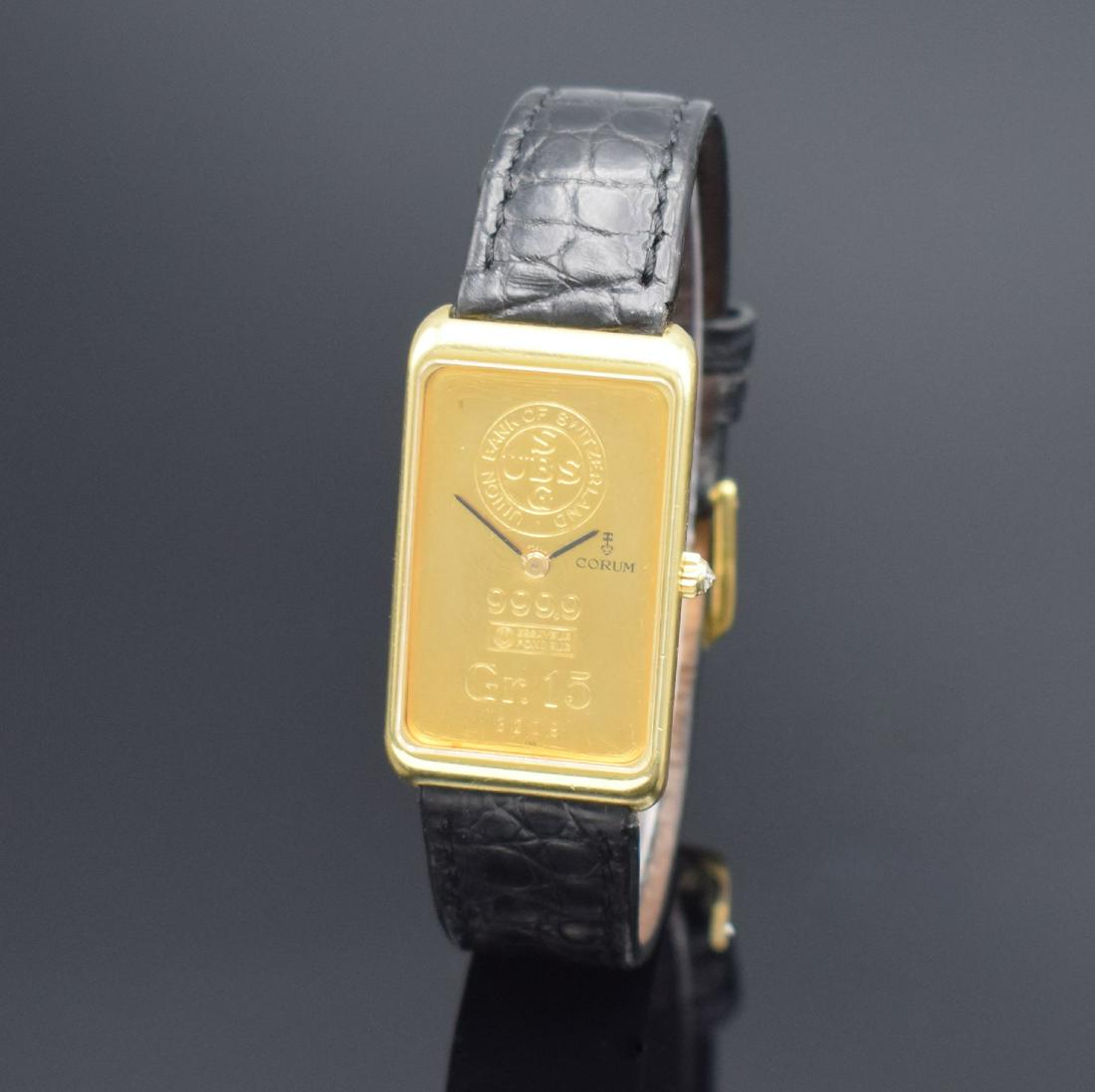 CORUM 18k yellow gold gents wristwatch a 15g ingot (1 of 7)