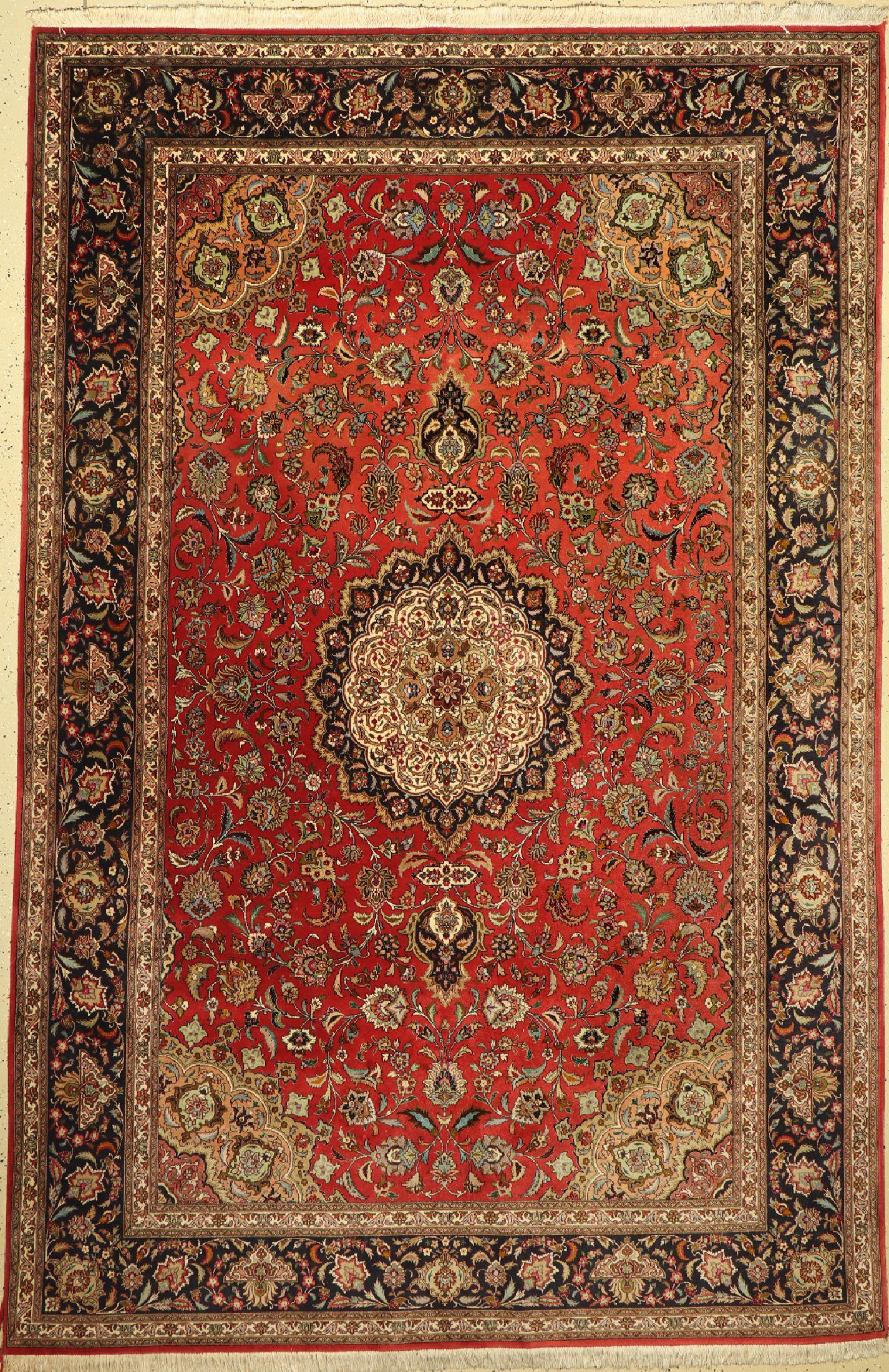 Tabriz fine(50 Raj), Persia, approx. 50 years,wool on (1 of 1)