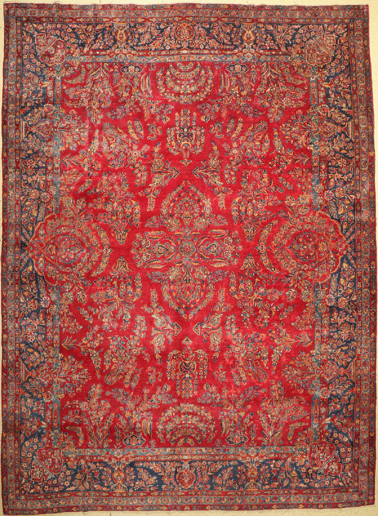 Saruk Mohajeran antique, Persia, around 1910, wool on (1 of 1)