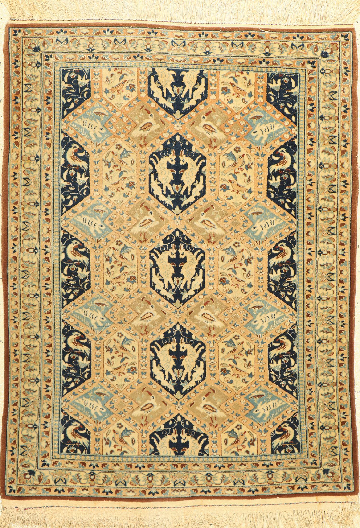 Nain Tudeschk fine, Persia, around 1950, wool on cotton (1 of 1)