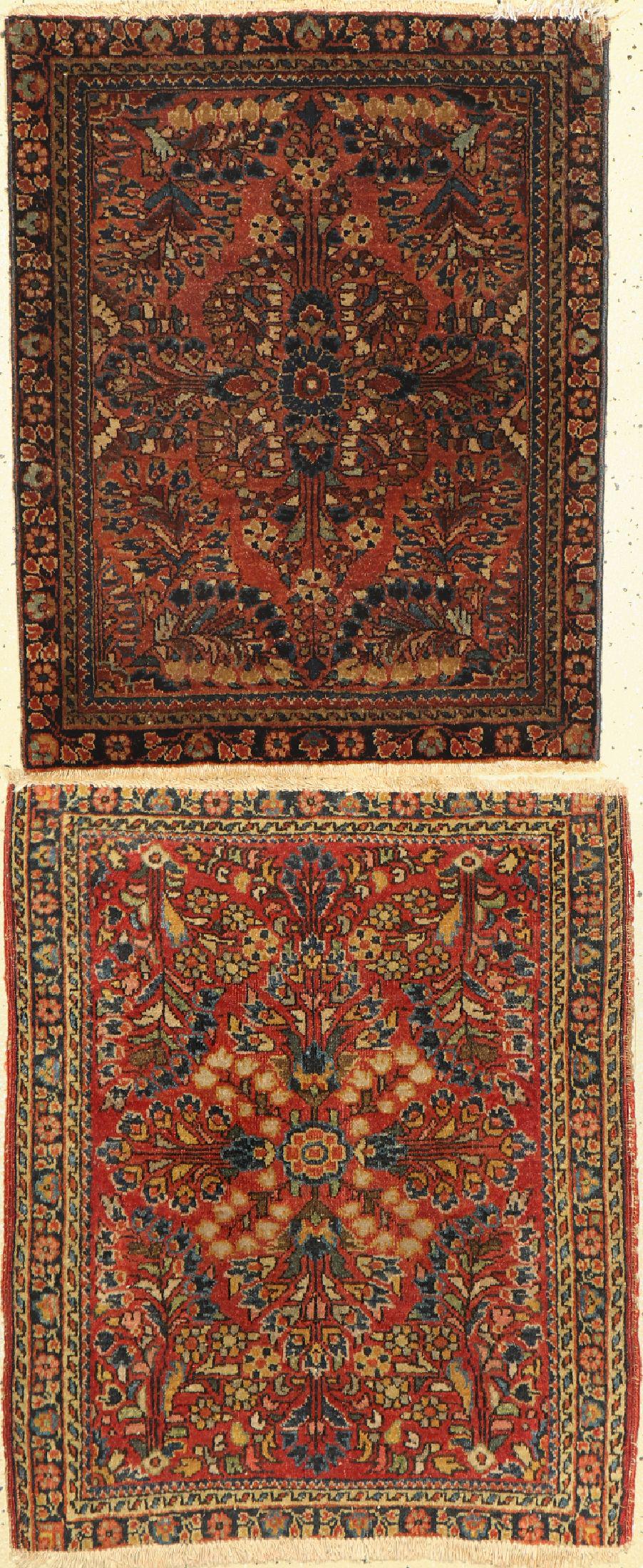 1 pair of Saruk, Persia, around 1900, wool on cotton (1 of 1)