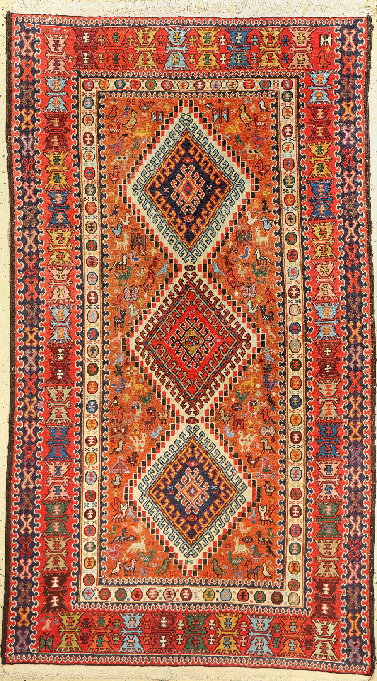 Azeri Sumakh, Azerbaijan, approx. 50 years, wool on (1 of 1)