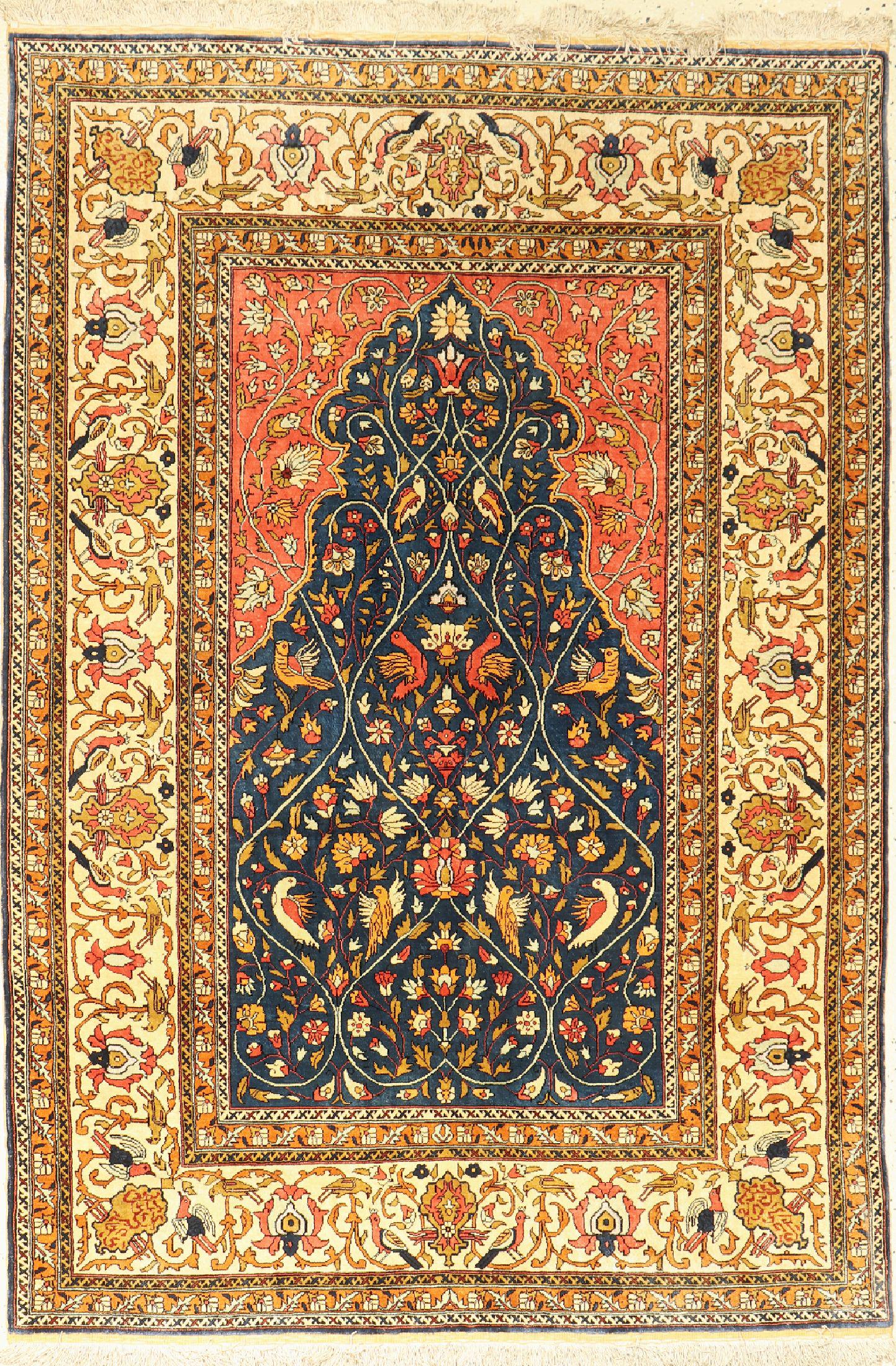 Kayseri silk fine, Turkey, around 1960, pure natural silk (1 of 1)