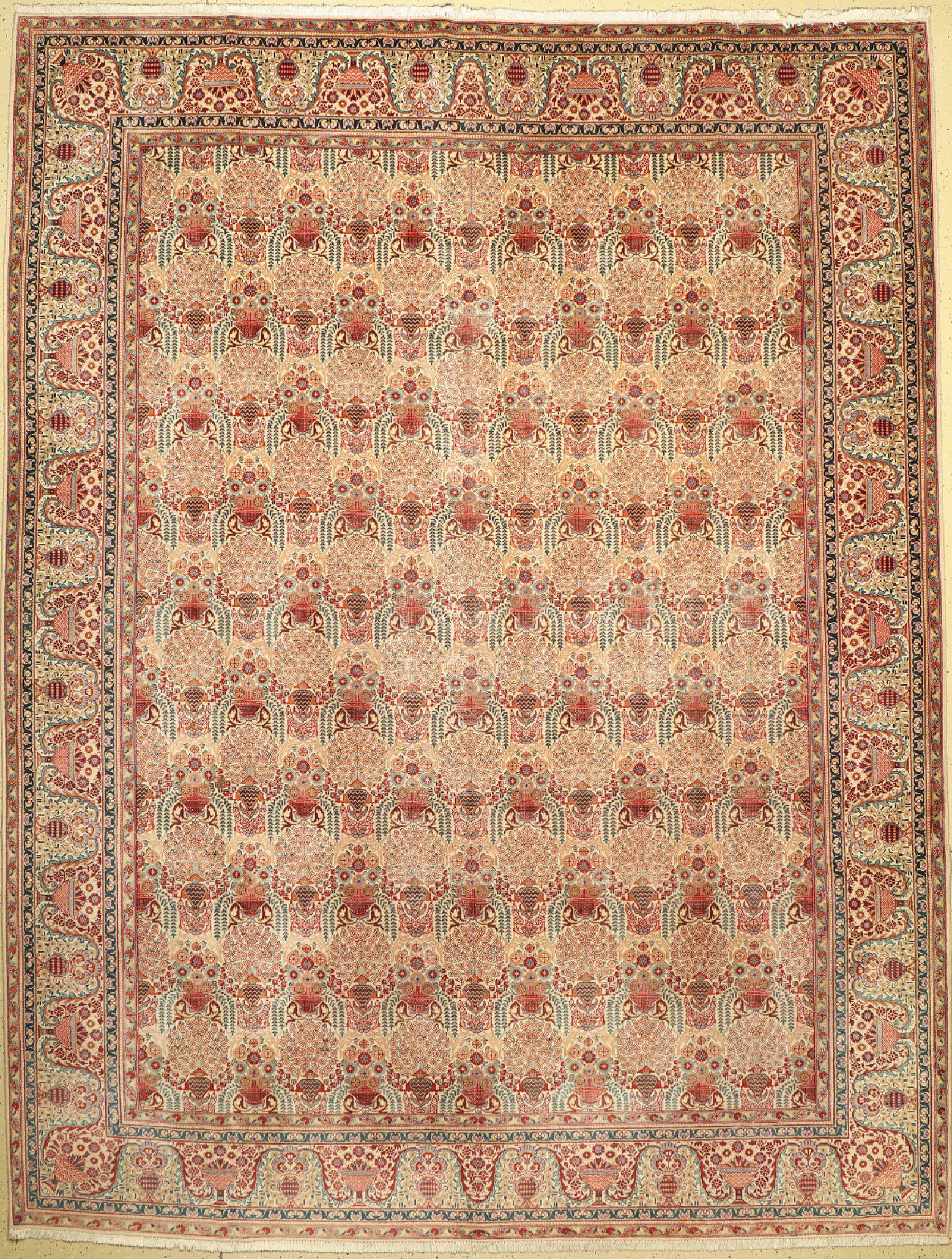 Kashan old, Persia, around 1950, wool on cotton (1 of 1)